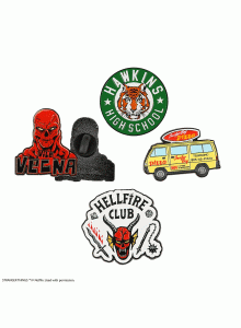 Комплект от 4 значки, сезон 4 - Странни неща/Stranger Things